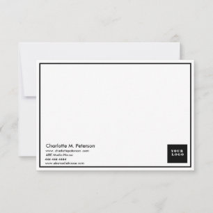 Logo Business Professional Minimalist Card