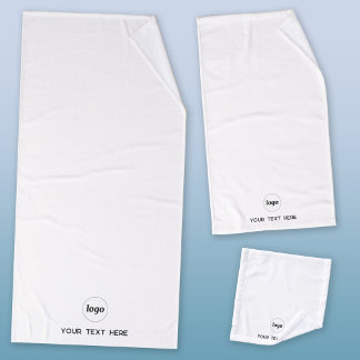 Logo Business Promotional Branding Hospitality Bath Towel Set