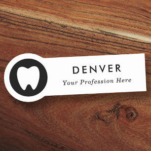 Logo business staff employee any colour name tag