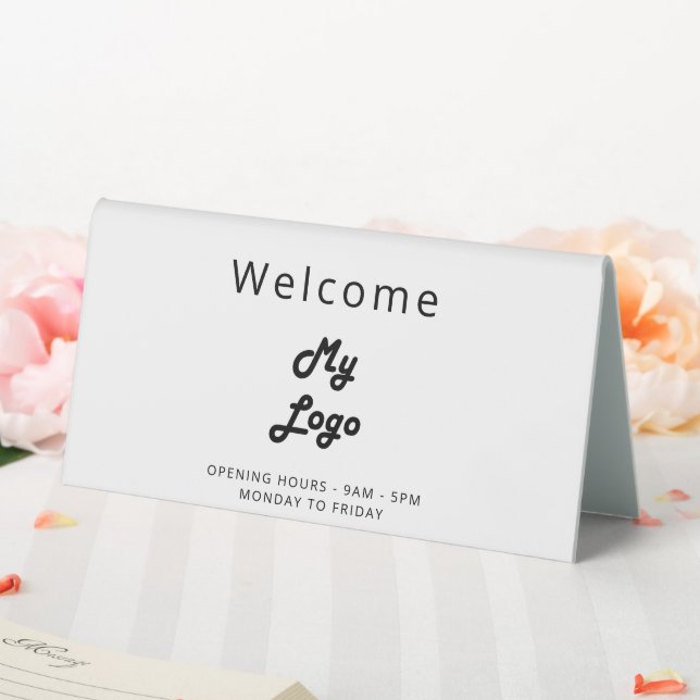 Logo business white black open closed desk (In SItu (Wedding))