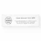 Logo Business | White Simple Minimalist Modern 8'