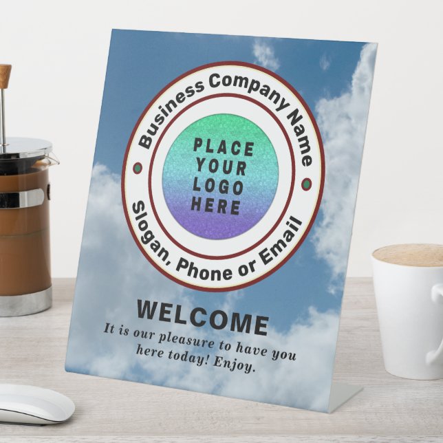 Logo Businesses Company Professional Custom   Pedestal Sign (In SItu)