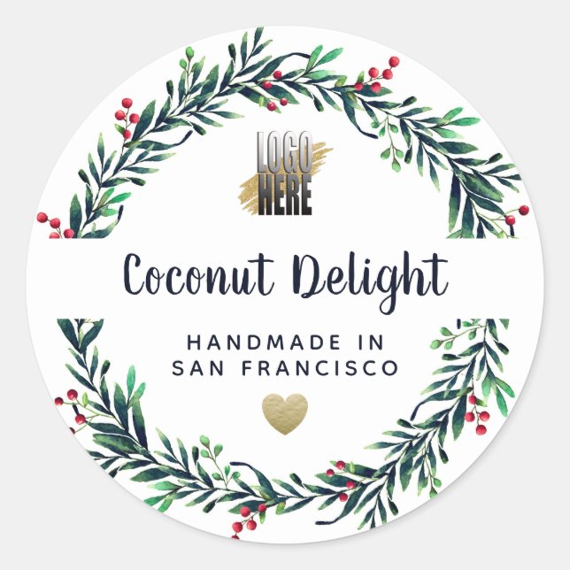  Logo Candle Wreath Product Label (Front)