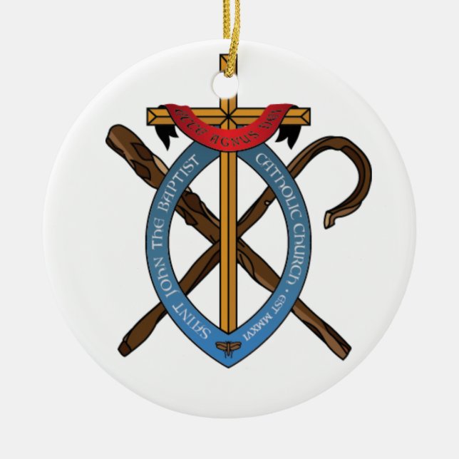 Logo Ceramic Tree Decoration (Front)