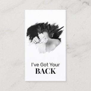 *~* Logo Chiropractor Chiropractic Spa Photo QR Business Card