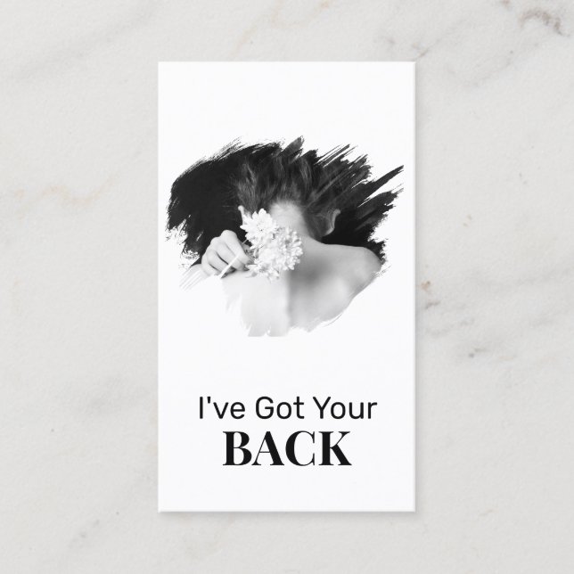 *~* Logo Chiropractor Chiropractic Spa Photo  QR Business Card (Front)