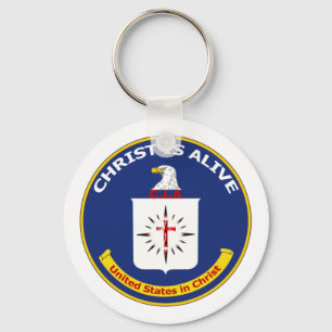 Logo CIA "Christ Is Alive" Key Ring