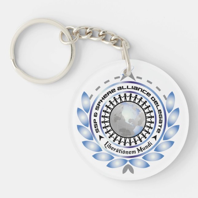 Logo Circular Keychain with customisable back (Front)