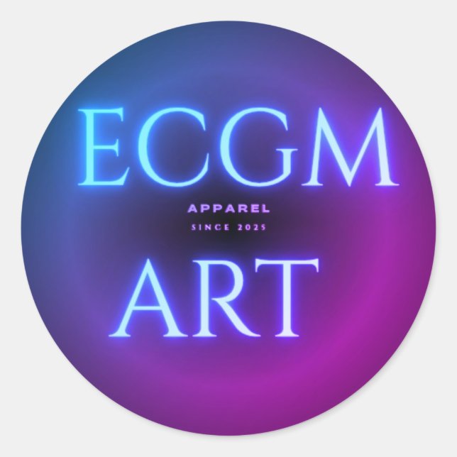 Logo Classic Round Sticker (Front)