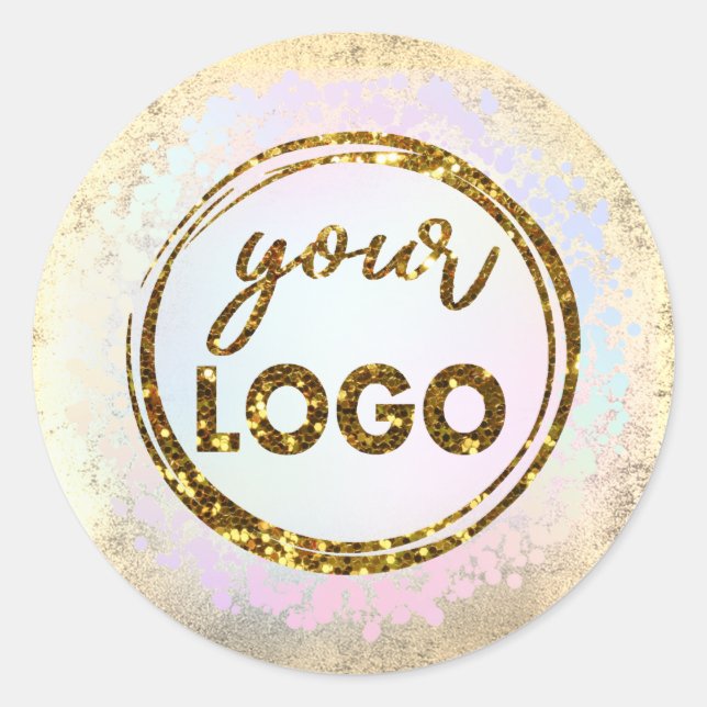  logo classic round sticker (Front)