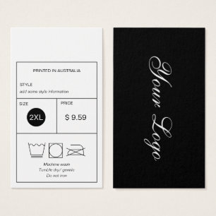 Logo Clothing Price Hang Tag