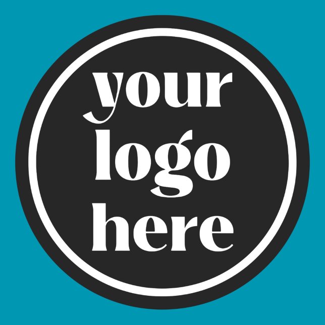 Logo Company Business Classic Round Sticker (Creator Uploaded)