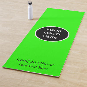 Logo Company Green Business Corporate Gym Simple Yoga Mat