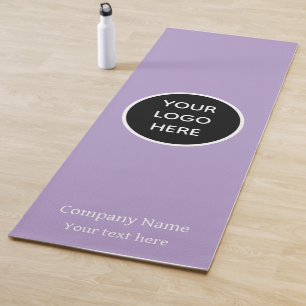 Logo Company Purple Business Corporate Gym Simple Yoga Mat