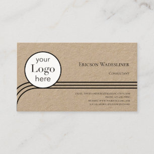 Logo Consultant Kraft Paper Business Card