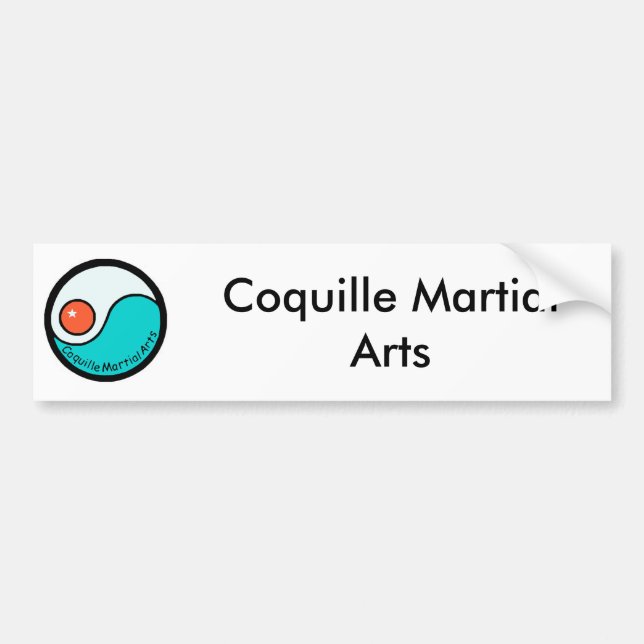 logo, Coquille Martial Arts Bumper Sticker (Front)