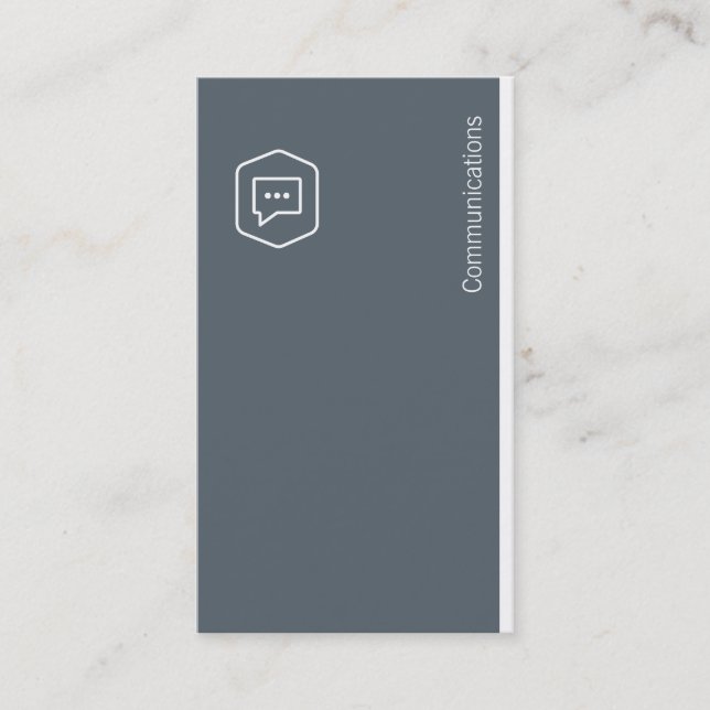 Logo Corporate (cadet) Business Card (Front)