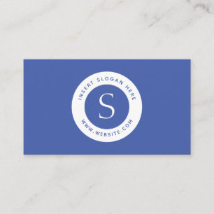 Logo Corporate Modern Medium Blue Business Card