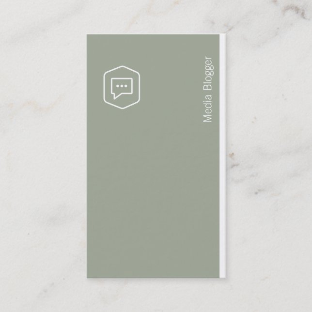 Logo Corporate (olive green) Business Card (Front)
