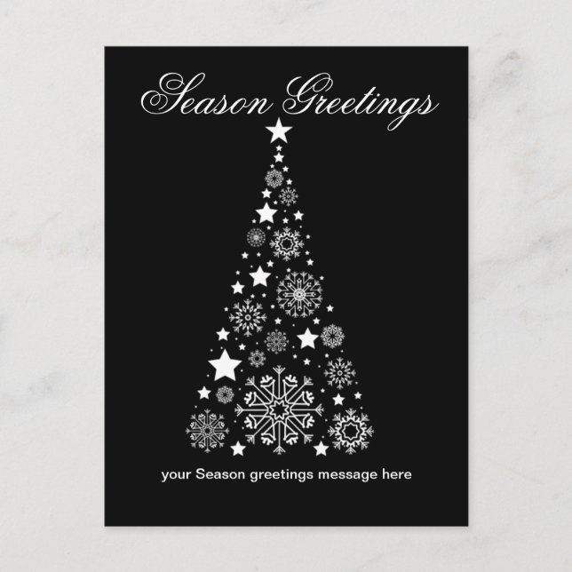 Logo Corporate Season Greetings Happy holiday Card (Front)