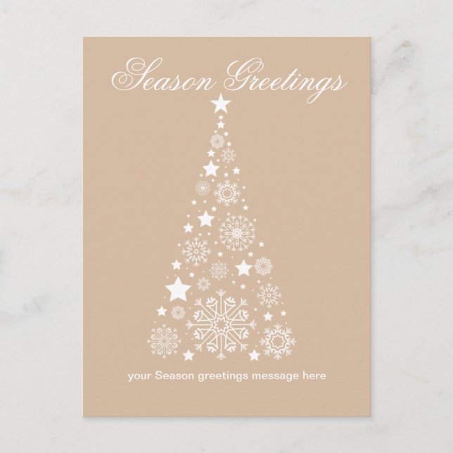Logo Corporate Season Greetings Happy holiday Card (Front)