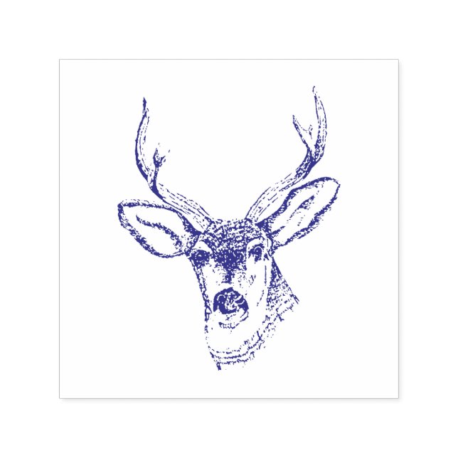 Logo Custom Design Your Deer Head Self-inking Stamp (Design)
