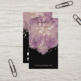 Logo Custom Jewellery Card Social Confetti Floral