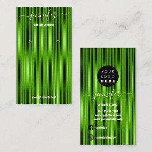 Logo Custom Jewellery Card Social Media Green