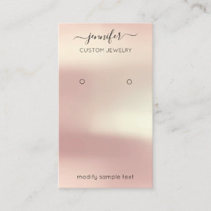 Logo Custom Jewellery Card Social Media Rose