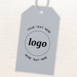 Logo Custom Text Blue Business Price Product or Gift Tags