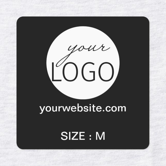 Logo Custom Text Website Size Clothing Garment (Design 2)