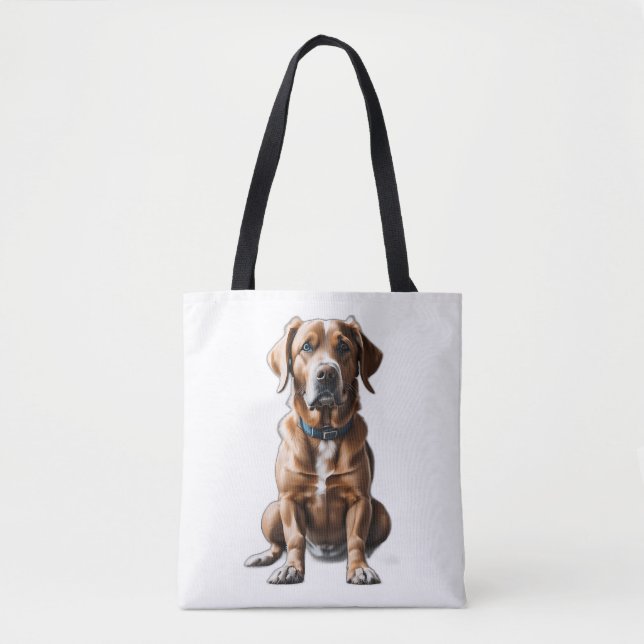 logo design t-shirt dog tote bag (Front)