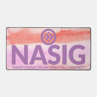 Logo desk pad with background