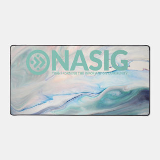 Logo desk pad with background (green)