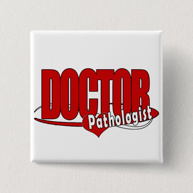 LOGO DOCTOR PATHOLOGIST 15 CM SQUARE BADGE (Front)