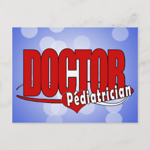 LOGO DOCTOR PEDIATRICIAN POSTCARD