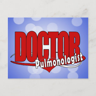LOGO DOCTOR PULMONOLOGIST POSTCARD