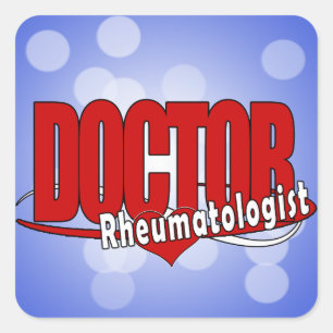 LOGO DOCTOR Rheumatologist Square Sticker