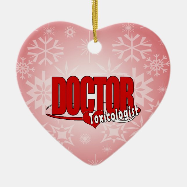 LOGO DOCTOR TOXICOLOGIST CERAMIC TREE DECORATION (Front)