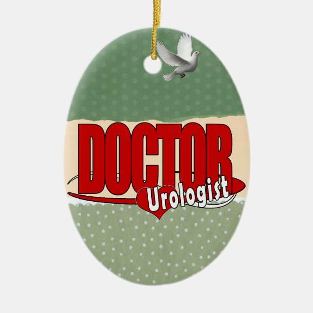 LOGO DOCTOR UROLOGIST CERAMIC TREE DECORATION (Front)