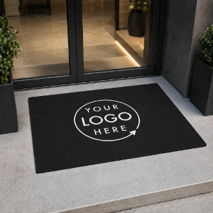 Logo Doormat   Custom Business Black Entrance Mat