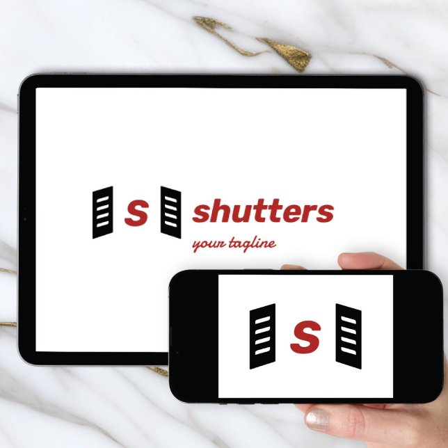 Logo Download Window Shutters and Monogram Invitation (Creator Uploaded)