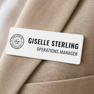 Logo Employee Name Tag