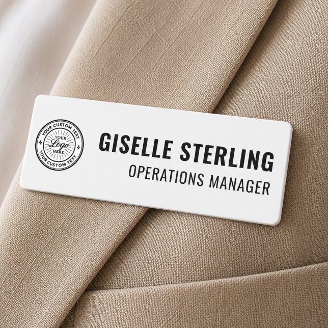 Logo Employee Name Tag (Creator Uploaded)