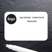 Logo Employee Staff Magnetic or Pin Dry Erase