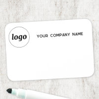 Logo Employee Staff Magnetic or Pin Dry Erase