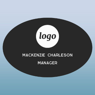 Logo Employee Staff Magnetic or Pin Name Tag