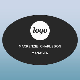 Logo Employee Staff Magnetic or Pin Name Tag