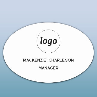 Logo Employee Staff Magnetic or Pin Name Tag
