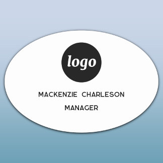 Logo Employee Staff Magnetic or Pin Name Tag